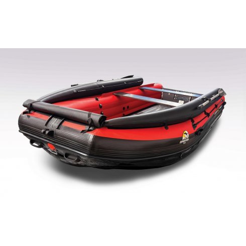Лодка надувная моторная Solar-500 Rosich Jet Tunnel с фальшбортом красный