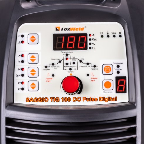 Аппарат аргонодуговой сварки FoxWeld SAGGIO TIG 180 DC Pulse Digital