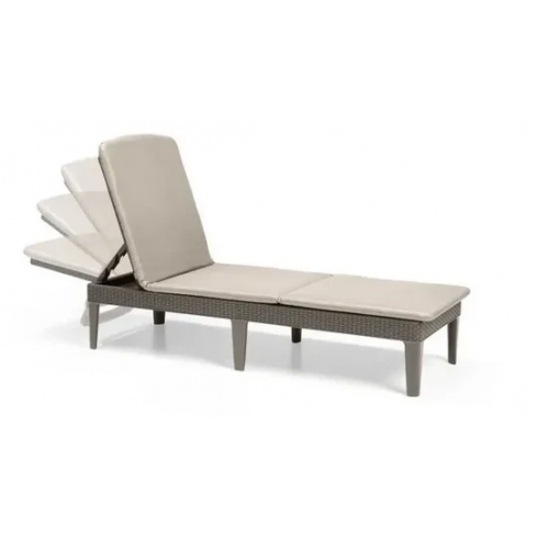 Шезлонг Keter Jaipur с матрацем (капучино)
