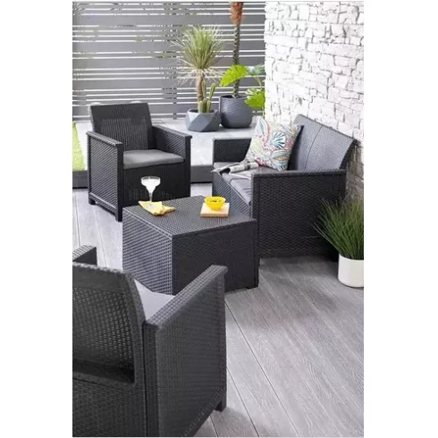 Комплект мебели Keter Elodie 2 seater графит