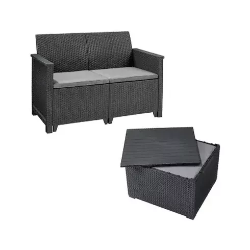 Комплект мебели Keter Elodie 2 seater графит