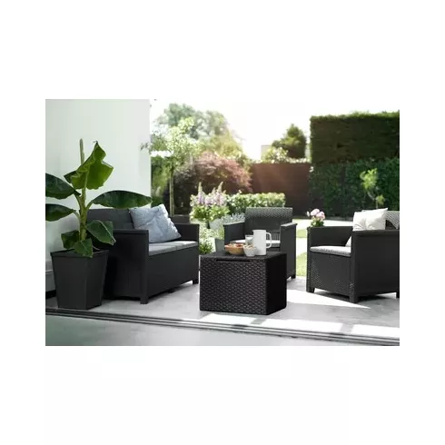 Комплект мебели Keter Elodie 2 seater графит