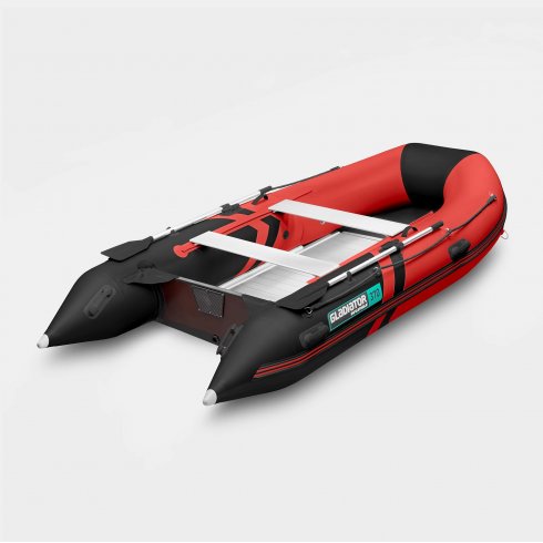 Надувная лодка Gladiator B370AL красно-черный