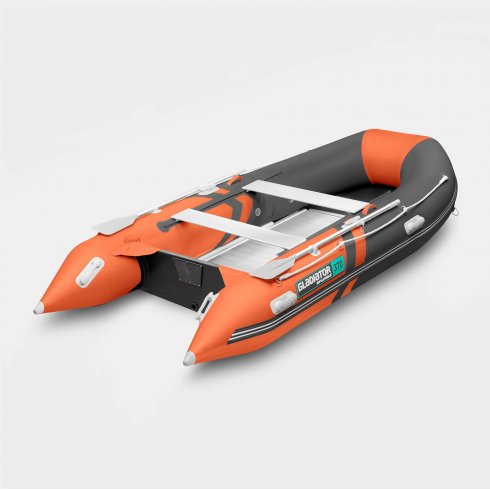 Надувная лодка Gladiator B370AL оранжево-темносерый