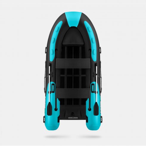 Надувная лодка Gladiator RIB 420AL черно-бирюзовый