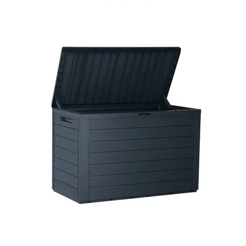 Сундук Prosperplast Woodebox 190л антранцитовый