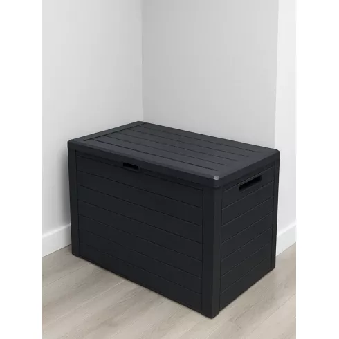 Сундук Prosperplast Woodebox 190л антранцитовый