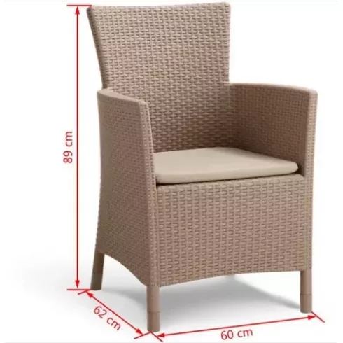 Комплект мебели Keter Iowa balcony капучино