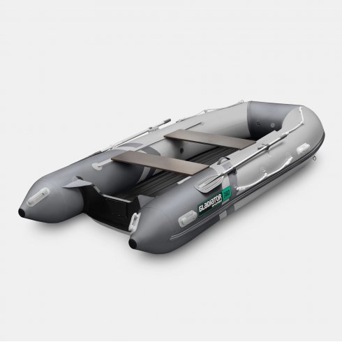 Надувная лодка Gladiator E380S светло/темно-серый