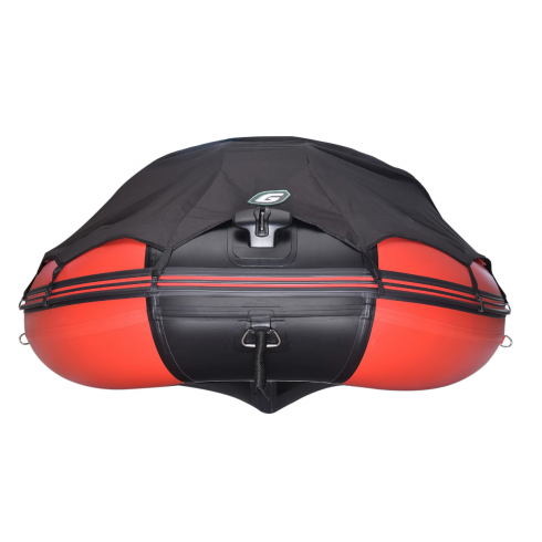 Надувная лодка Gladiator D420AL красно-черный
