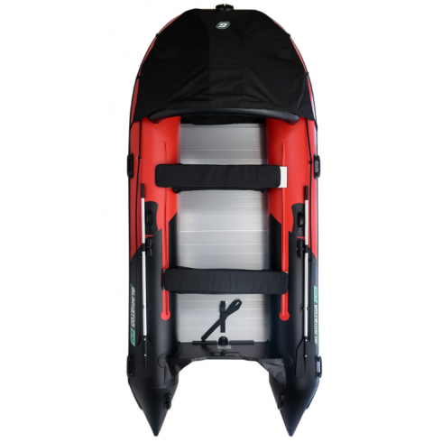Надувная лодка Gladiator D420AL красно-черный
