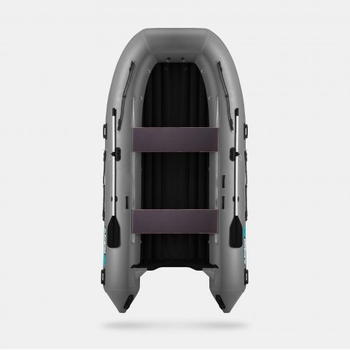 Надувная лодка Gladiator E450S темно-серый