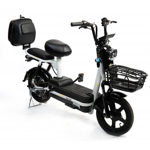 Электроскутер Nova EC-02 графит белый