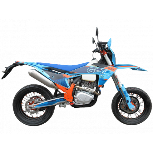 Мотоцикл GR8 F300A (4T YB300H) Motard ПТС (голубой)