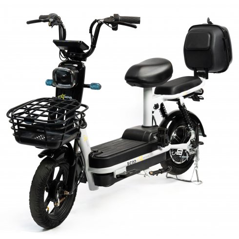 Электроскутер Nova EC-02 графит белый
