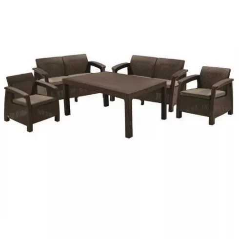 Набор уличной мебели Keter Corfu Fiesta коричневый