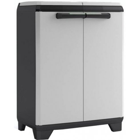 Шкаф для сортировки мусора Keter Split Premium (серо-черный)