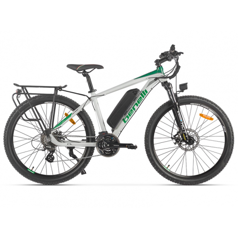 Электровелосипед Benelli E-MTB Alpan 27.5 бело-зеленый