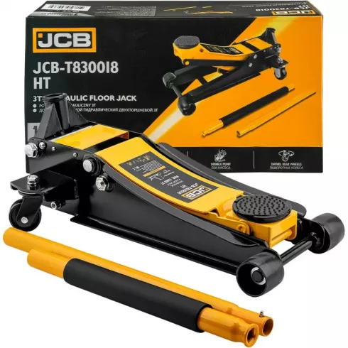 Домкрат подкатной гидравлический двухпоршневой JCB JCB-T830018 HT
