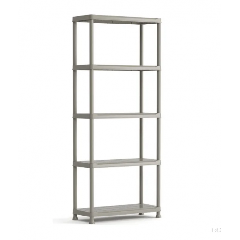 Стеллаж Keter Kis Planet 75/30/5 (5 полок, светло-серый)