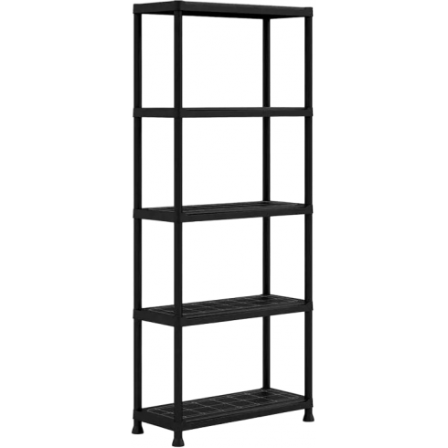 Стеллаж Keter Kis Plus 75/30/5 (5 полок, черный)