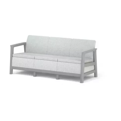 Диван садовый Keter Scandi Linea 3s sofa светло-серый