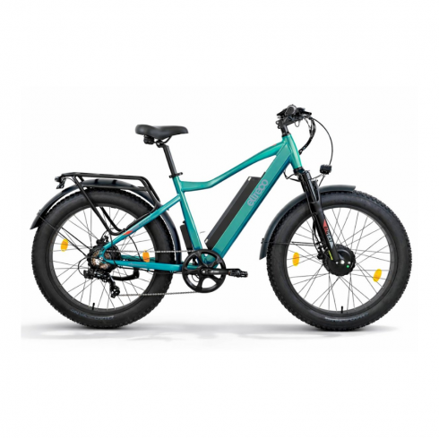 Электровелосипед Eltreco BigCat Dual Next зеленый матовый