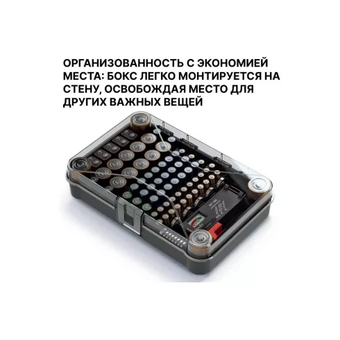 Органайзер Kistenberg Battery Box (с тестером для батареек)