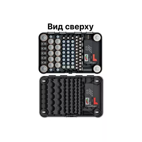 Органайзер Kistenberg Battery Box (с тестером для батареек)