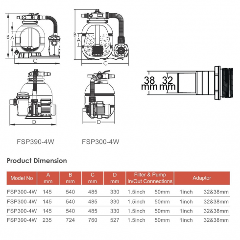 Система фильтрации Aquaviva FSP300-ST33