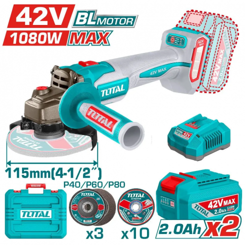 Машина шлифовальная угловая TOTAL TAGLI4108112