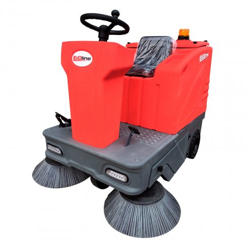 Подметальная машина аккумуляторная с сиденьем EVOline SWB 1400 R
