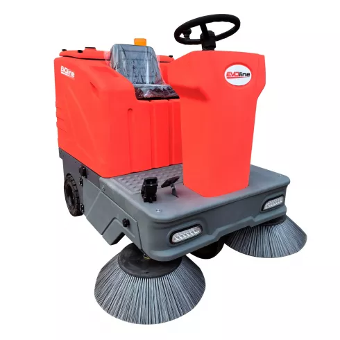 Подметальная машина аккумуляторная с сиденьем EVOline SWB 1400 R