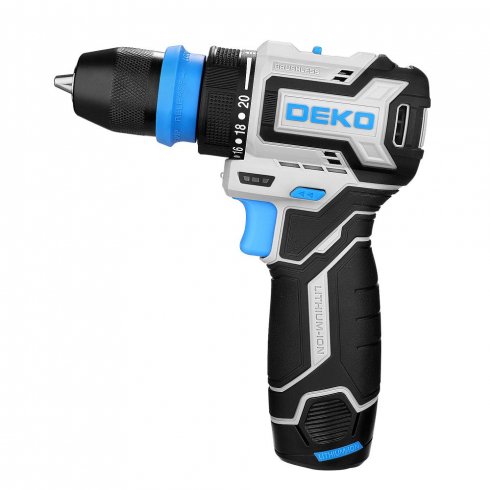 Дрель-шуруповерт аккумуляторная Deko DKCD12 PRO ONE (085-1320)