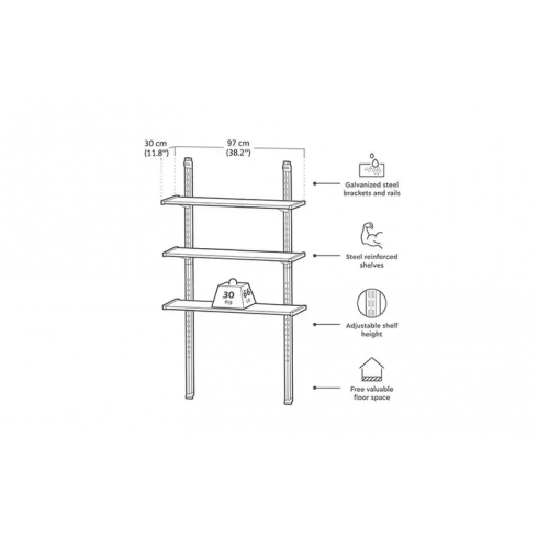 Стеллаж Keter Shelving Kit 100