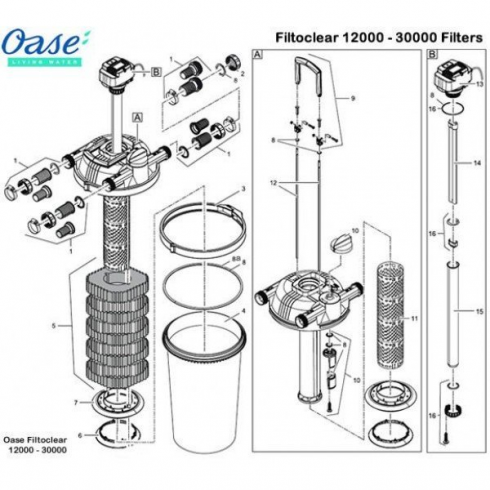 Система фильтрации Oase FiltoClear Set 16000