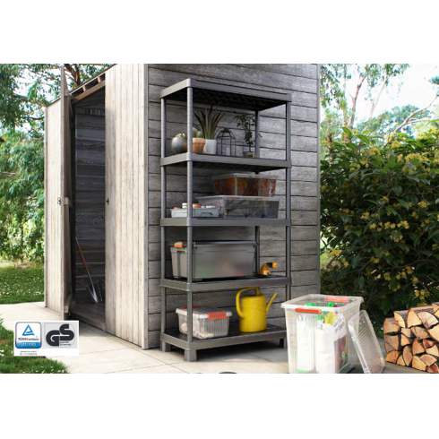 Стеллаж Keter Plus Tribac 90/45/5 (5 полок, черный)