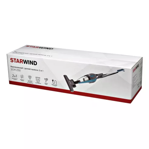 Пылесос Starwind SCH1250 бирюзовый/серый