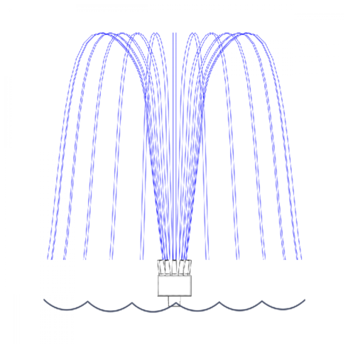 Насадка фонтанная HQ HGS50