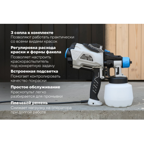 Краскопульт электрический Deko SGD600 Pro (085-1057)