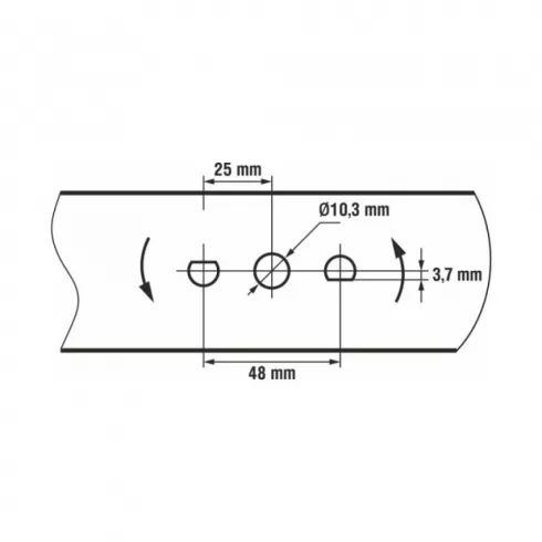 Нож для газонокосилки ECO LG-X2007 51 см
