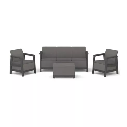 Диван садовый Keter Scandi Linea 3s sofa графит