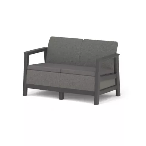Диван садовый Keter Scandi Linea 2ssofa графит