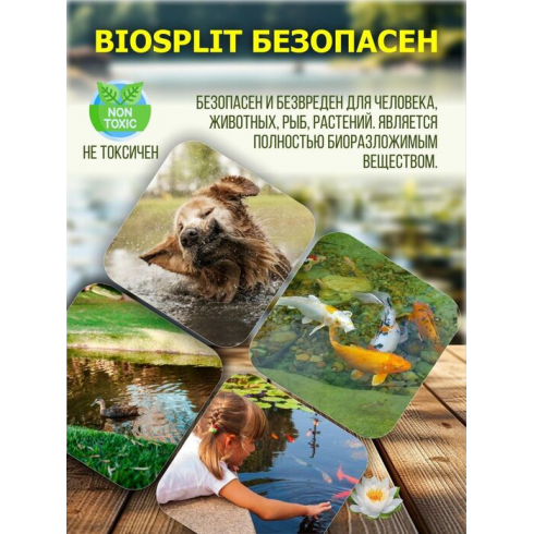 Средство для пруда от ила и водорослей BIOSPLIT 5л (на 500 м3)