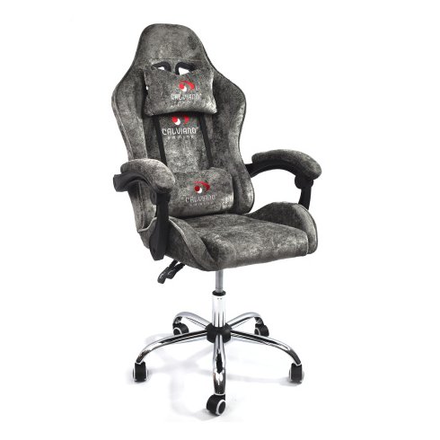 Вибромассажное кресло Calviano Nero dark grey plush