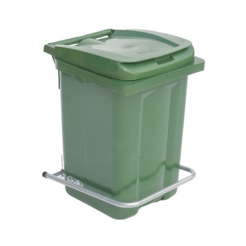 Контейнер для мусора Razak Plast с педалью 60 л (зеленый)