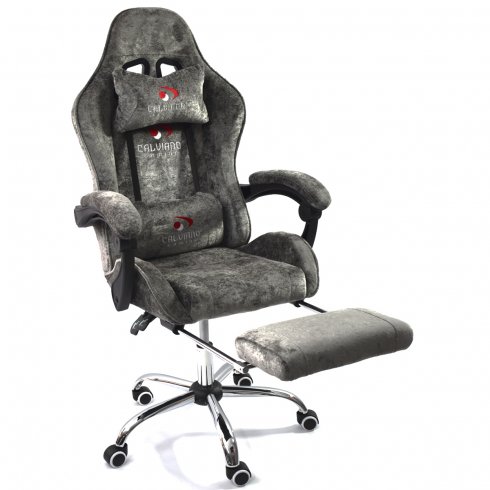 Вибромассажное кресло Calviano Avanti Ultimato dark grey fabric
