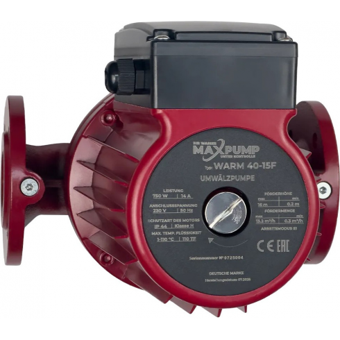 Насос циркуляционный Maxpump Warm 40-15F 230V