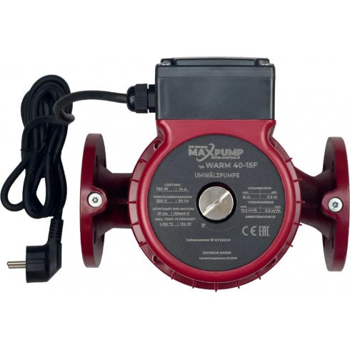 Насос циркуляционный Maxpump Warm 40-15F 230V