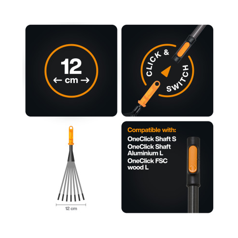 Грабли для цветов Fiskars OneClick (1080682)